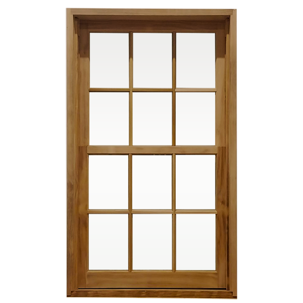 Close-up of a newly installed wood window, showcasing a classic design with natural insulation benefits. Empire Contractors LLC provides expert wood window installation and replacement services in Cincinnati, OH, and surrounding areas.